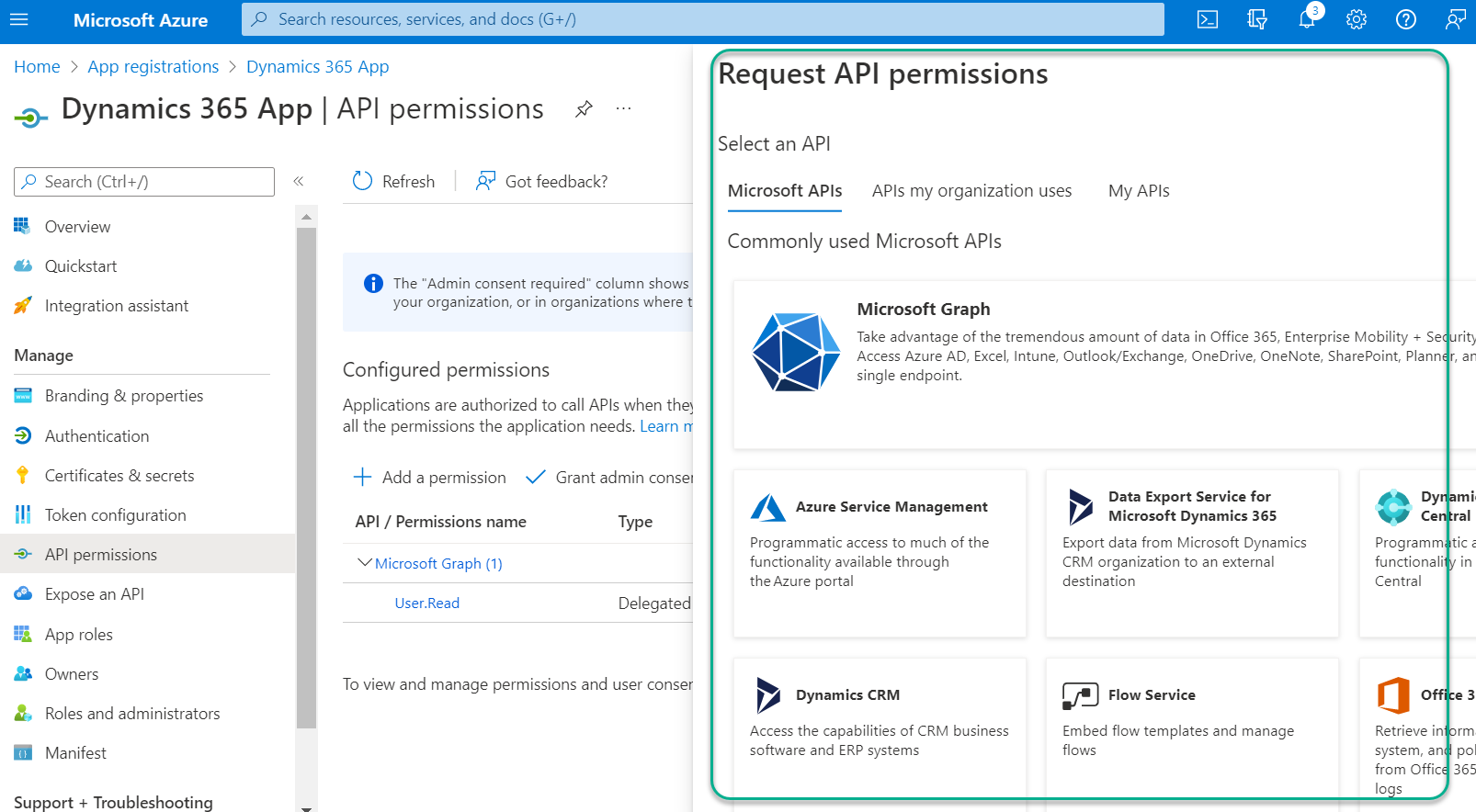 Register an App in Azure Active Directory for Dynamics 365 CE Online